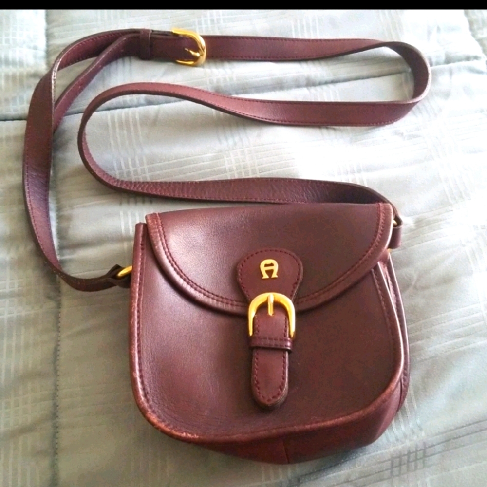 Genuine leather crossbody